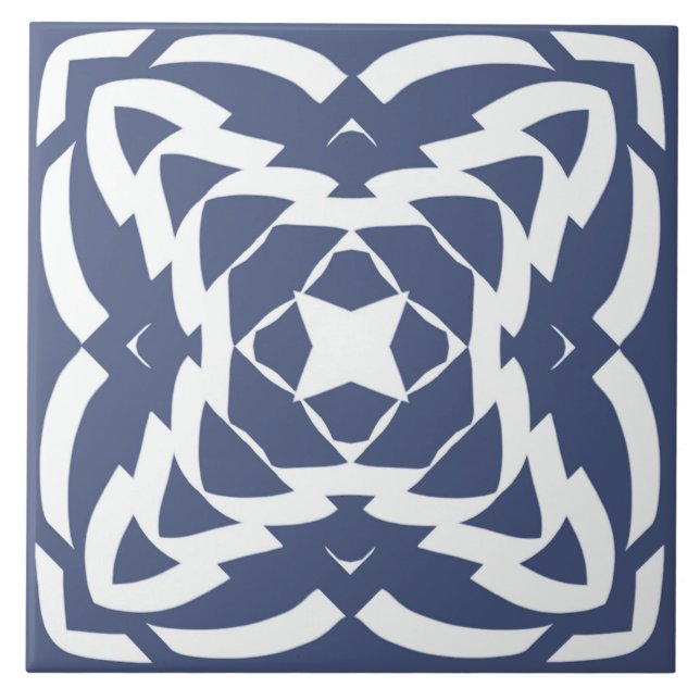 An elegant grey & white classic design  ceramic ti tile (Front)