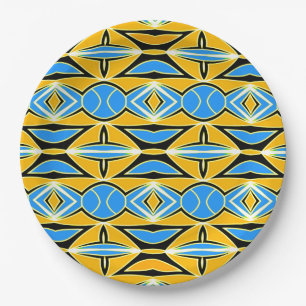 An elegant multiple colour classic design  paper p plate