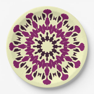 An elegant multiple colour classic design  paper p plate