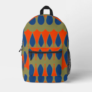An elegant multiple colour design  printed backpac backpack