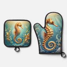 An elegant seahorse swimming underwater