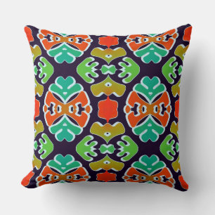An elegant seamless fabric print pattern design cushion