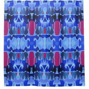 An elegant seamless multicolor classic design sho shower curtain