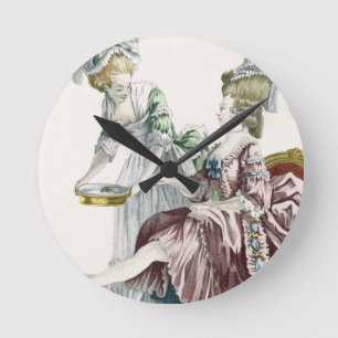 An Elegant Woman Washing her Feet, plate 32 from ' Round Clock