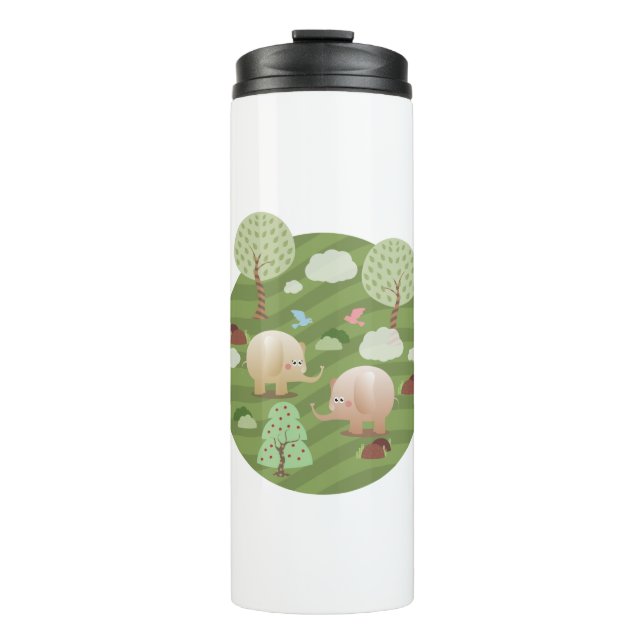 An Elephant Love Story Thermal Tumbler (Front)