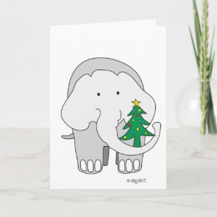 An Elephant's Christmas Holiday Card