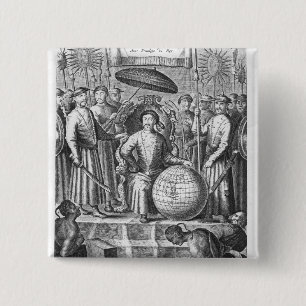 An Embassy from the East-India 15 Cm Square Badge