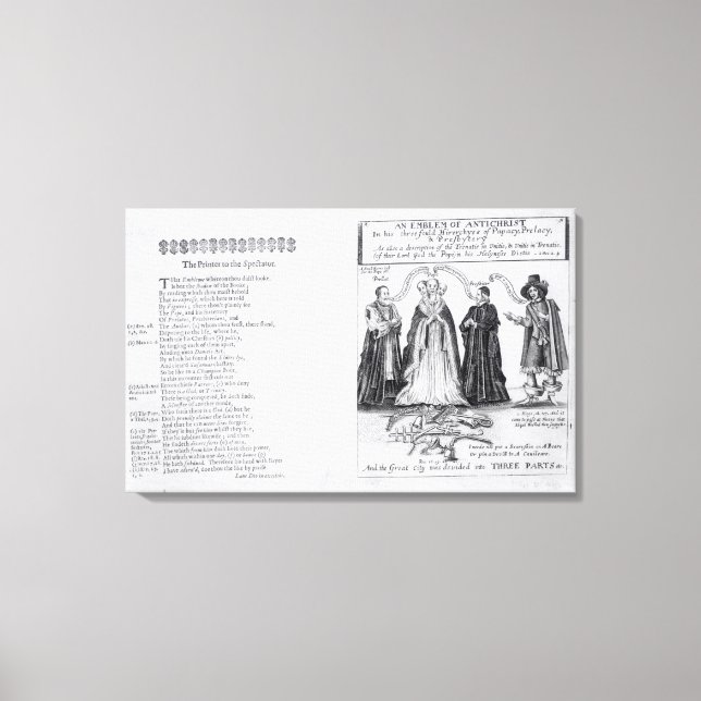 An Emblem of the Antichrist Canvas Print (Front)