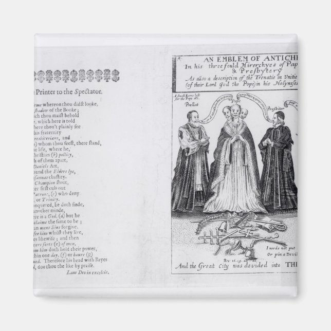 An Emblem of the Antichrist Magnet (Front)