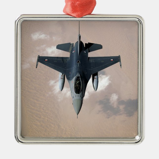 An Emirati F-16 Metal Tree Decoration (Front)