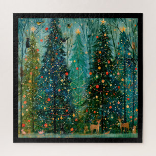 An Enchanted Storybook Christmas Forest Jigsaw Puzzle