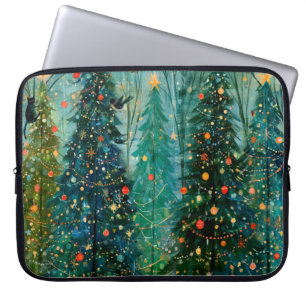 An Enchanted Storybook Christmas Forest Laptop Sleeve