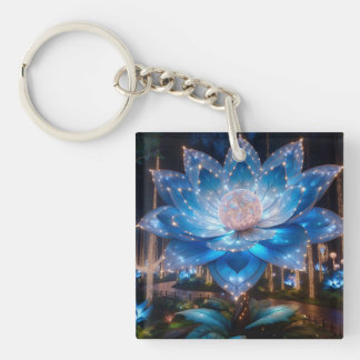 an enchanting flower key ring