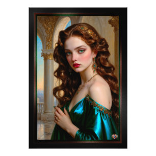 An Enchanting Portrait of The Emerald Empress Photo Print