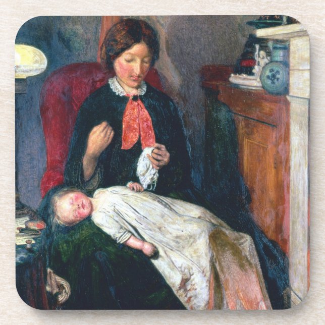 An English Fireside of 1854-5 Coaster (Front)