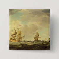 An English Flagship Under Easy Sail in a Moderate