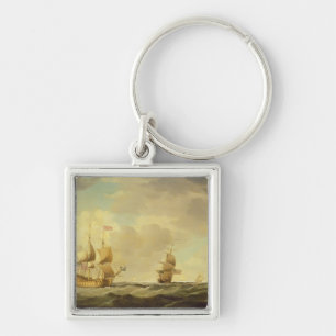 An English Flagship Under Easy Sail in a Moderate Key Ring
