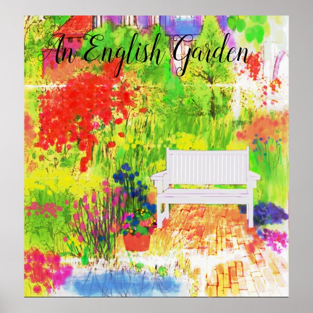 An English Garden Poster (Front)