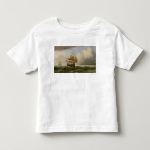 An English Ship Close-hauled in a Strong Breeze Toddler T-Shirt