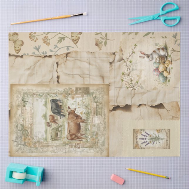 An Ephemera Easter Series Design #5 Tissue Paper (Craft)