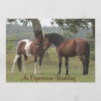 An Equestrian Wedding Invitation for Horse Lovers