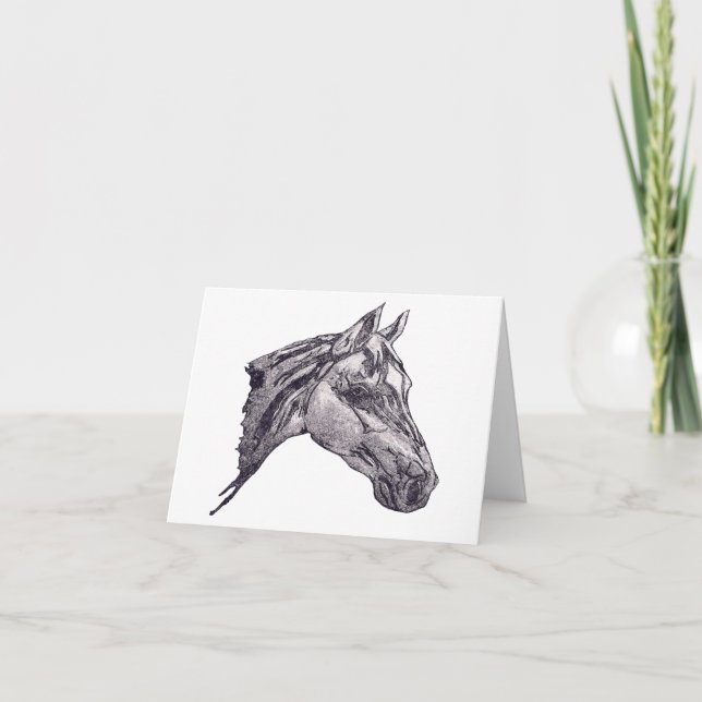 An equine beauty card (Front)