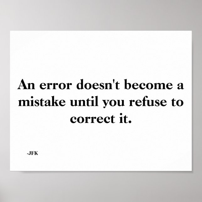 An Error Poster (Front)