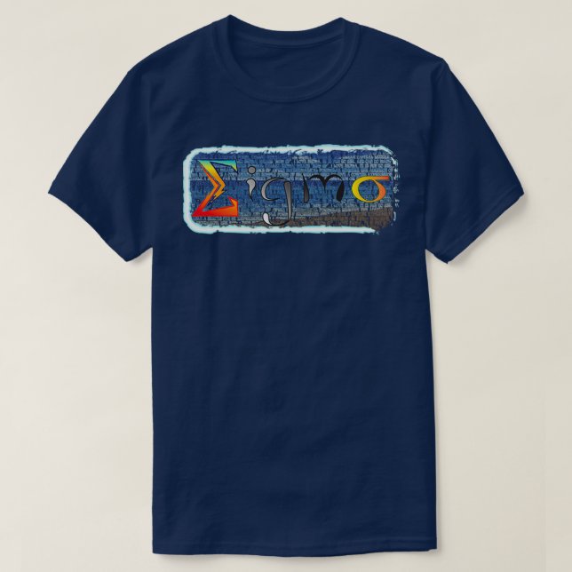 An essential Greek letter in pure math Genies know T-Shirt (Design Front)