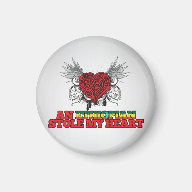 An Ethiopian Stole my Heart Magnet (Front)