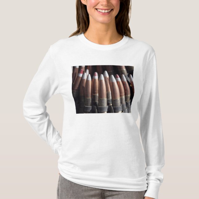 An even mix of four ball rounds to one tracer T-Shirt (Front)