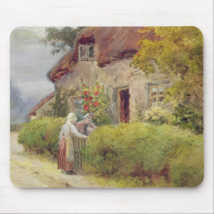 An evening gossip mouse pad