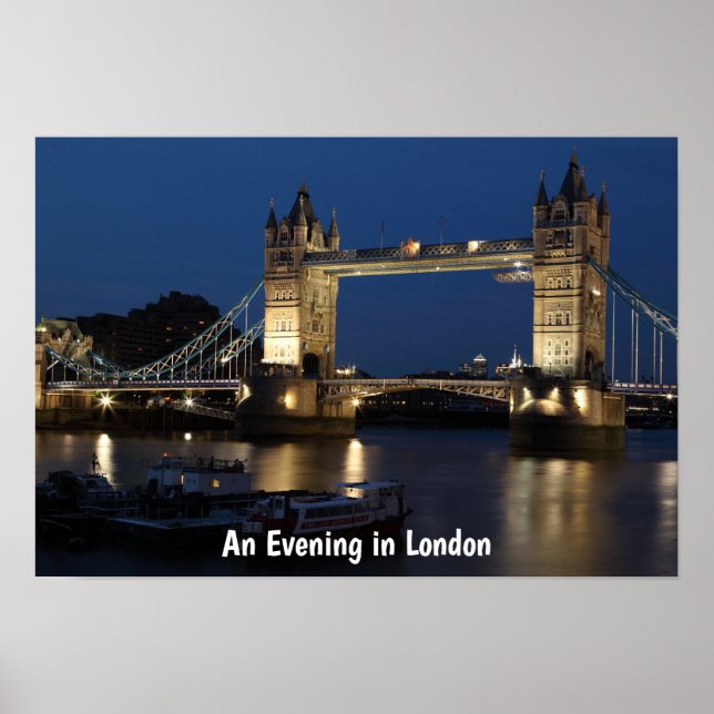 An Evening in London Night Scene Poster (Front)