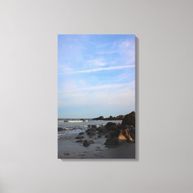 An Evening on The Hawk Beach Canvas Print (Front)