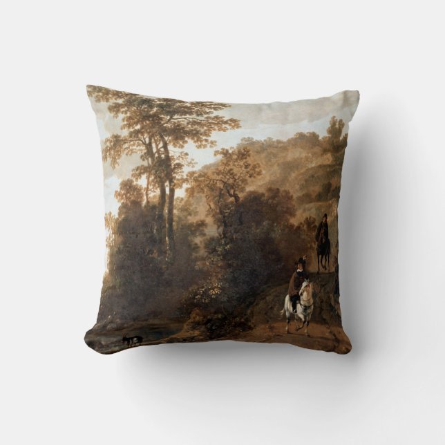 An Evening Ride near a River Aelbert Cuyp   Cushion (Front)