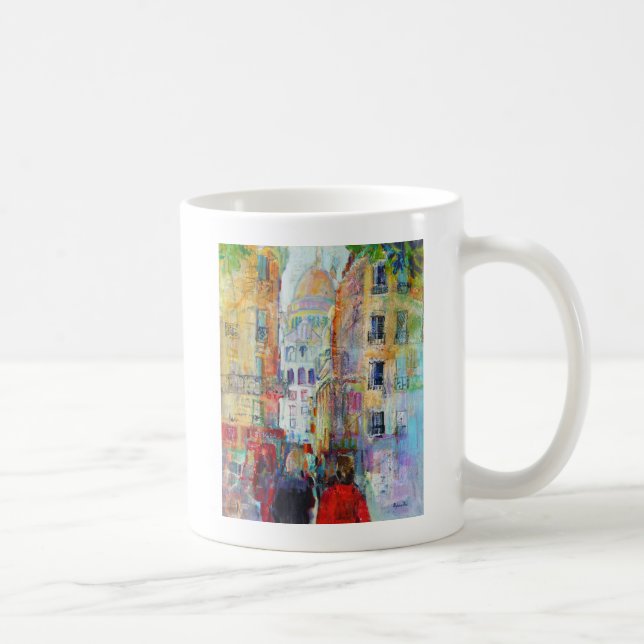 An Evening Walk to Sacre Coeur Coffee Mug (Right)