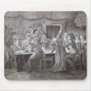 An Evening Wedding Meal Mouse Pad