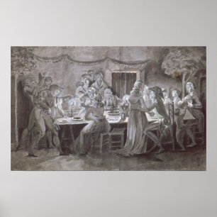 An Evening Wedding Meal Poster
