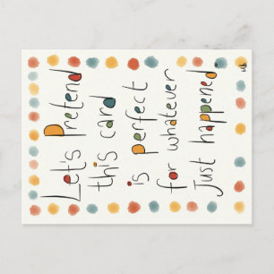 An EVERY occasion card. Postcard