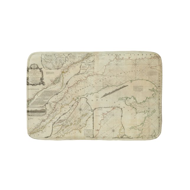 An Exact Chart of the River St Lawrence Bath Mat (Front)
