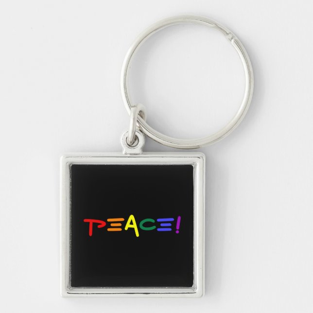 An Exclamation of Peace Key Ring (Front)