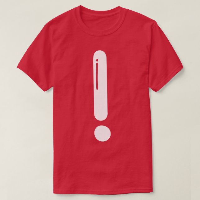 an exclamation T-Shirt (Design Front)