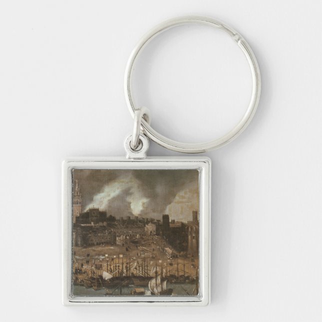 An Expedition Setting out from Seville for Key Ring (Front)