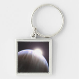 An extrasolar planet with its parent star key ring