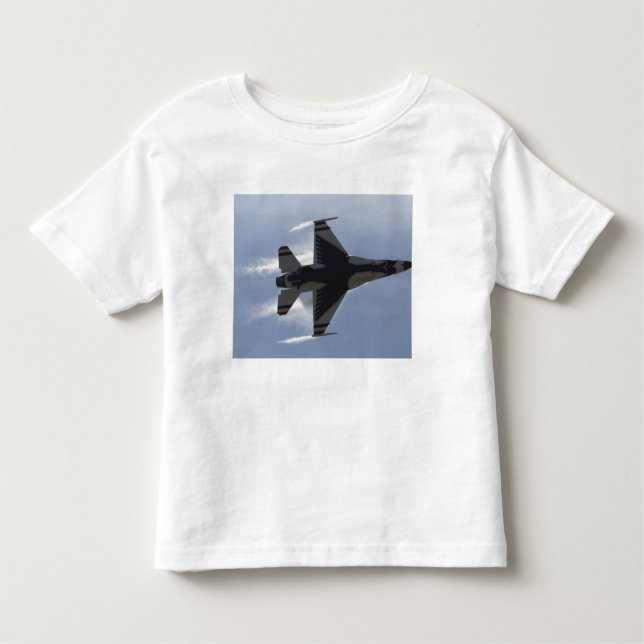 An F-16 Fighting Falcon pulls high G's Toddler T-Shirt (Front)