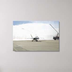 An F-18 aircraft Canvas Print
