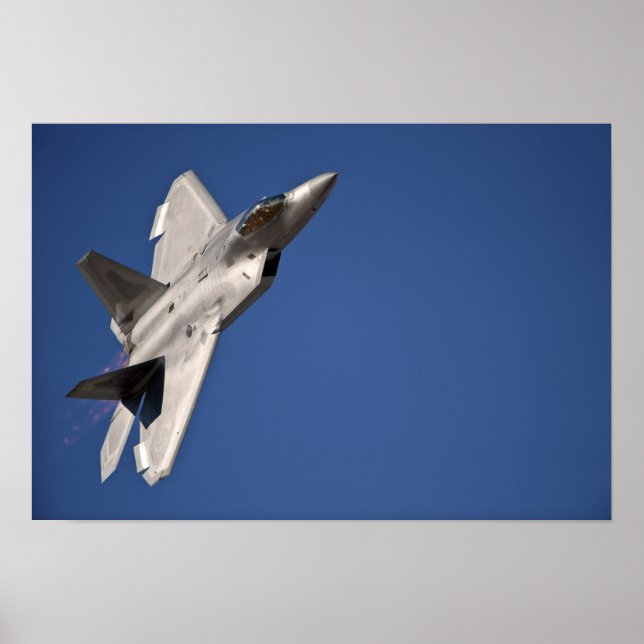 An F-22 Raptor aircraft Poster (Front)