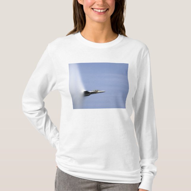 An F/A-18E Super Hornet reaches the speed of so T-Shirt (Front)