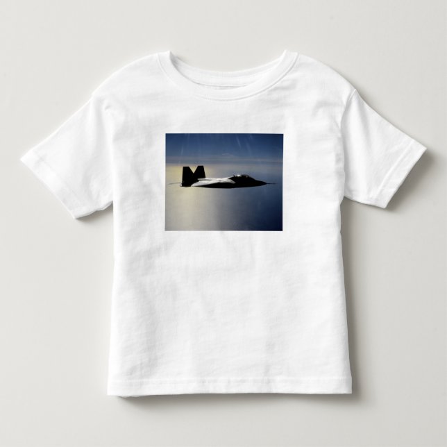 An F/A-22 Raptor flies a training mission 2 Toddler T-Shirt (Front)
