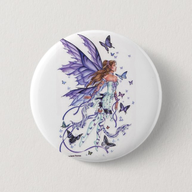 An fairy 6 cm round badge (Front)