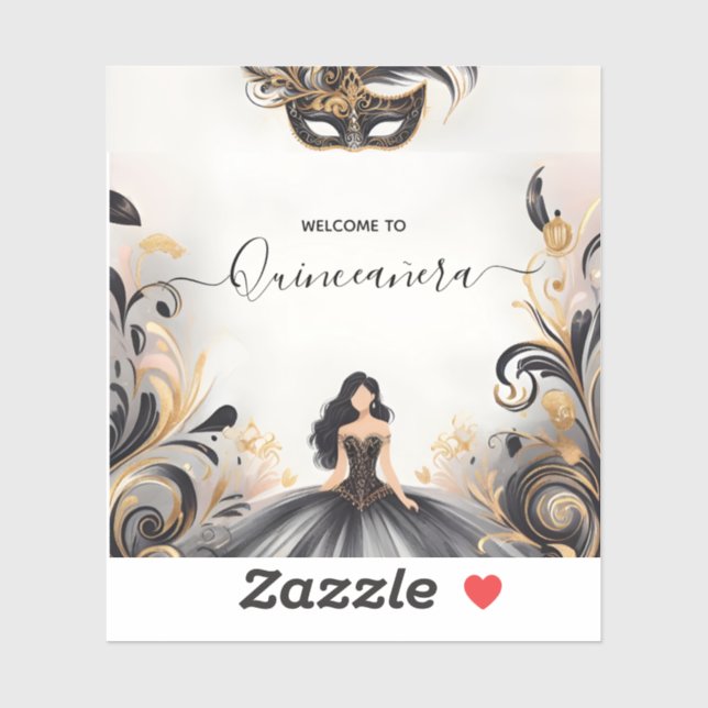 An Fancy Prom Mask Fun Masquerade Ball Quinceanera (Sheet)
